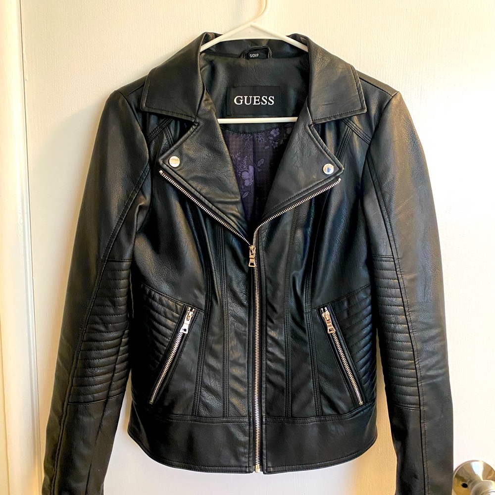 Women’s Black Leather Jacket.